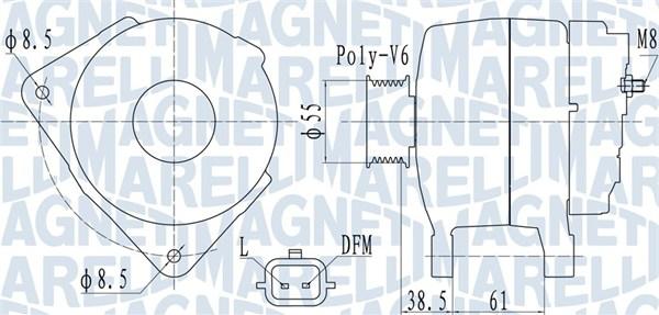 Magneti Marelli 063732098010 - Генератор autospares.lv