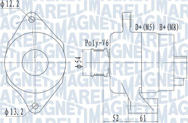 Magneti Marelli 063732049010 - Генератор autospares.lv