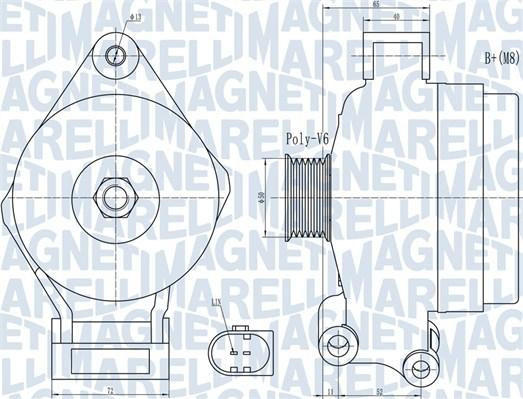 Magneti Marelli 063732044010 - Генератор autospares.lv