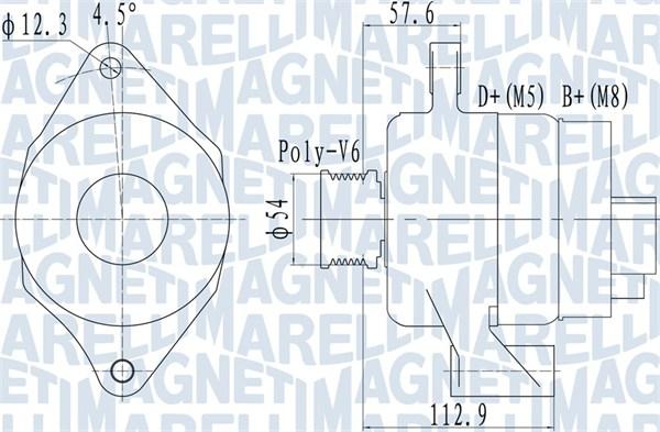 Magneti Marelli 063732050010 - Генератор autospares.lv