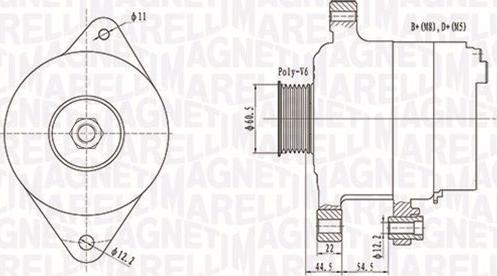 Magneti Marelli 063732062010 - Генератор autospares.lv