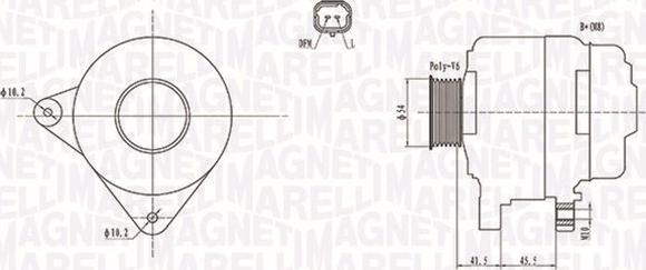 Magneti Marelli 063732008010 - Генератор autospares.lv