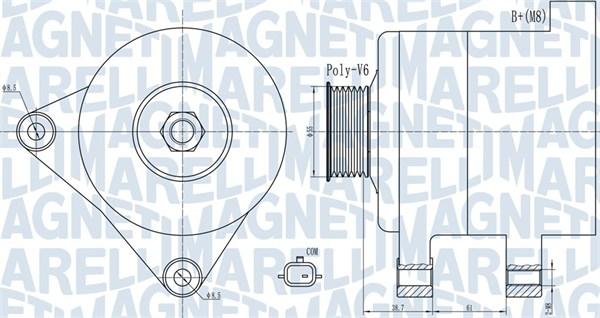 Magneti Marelli 063732003010 - Генератор autospares.lv