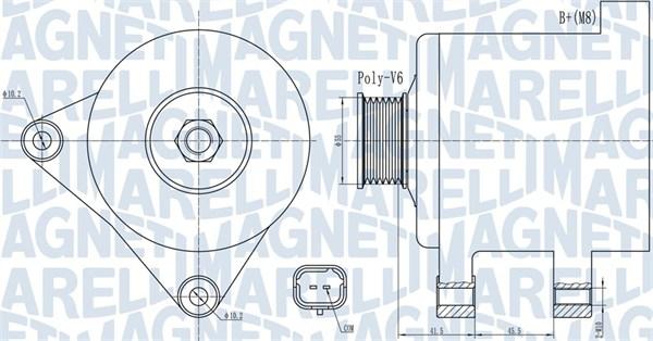 Magneti Marelli 063732015010 - Генератор autospares.lv