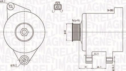 Magneti Marelli 063732017010 - Генератор autospares.lv