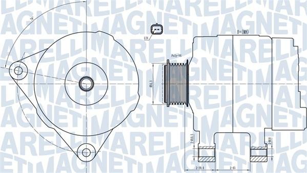 Magneti Marelli 063732033010 - Генератор autospares.lv