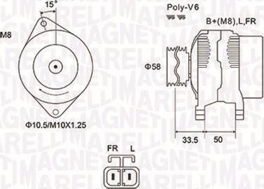 Magneti Marelli 063732020010 - Генератор autospares.lv