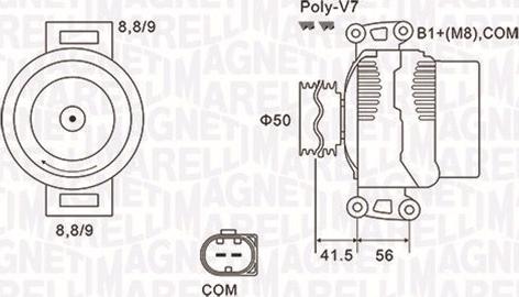 Magneti Marelli 063732108010 - Генератор autospares.lv