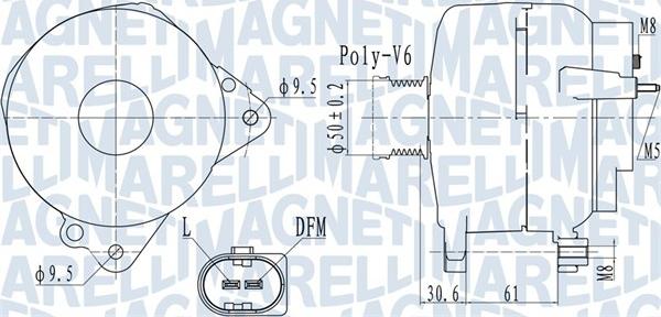 Magneti Marelli 063732118010 - Генератор autospares.lv