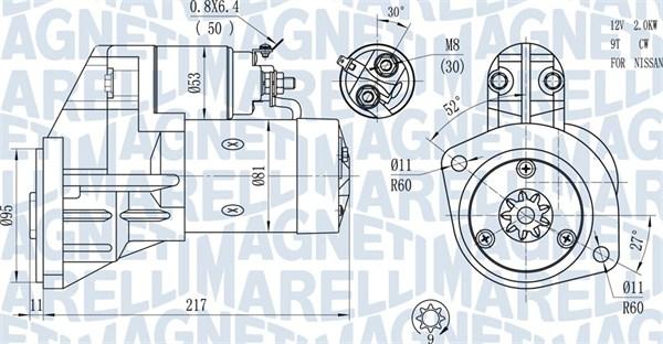 Magneti Marelli 063720660010 - Стартер autospares.lv