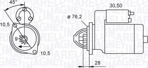 Magneti Marelli 063720040010 - Стартер autospares.lv