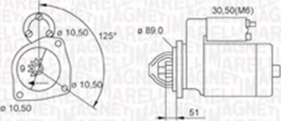 Magneti Marelli 063720008010 - Стартер autospares.lv