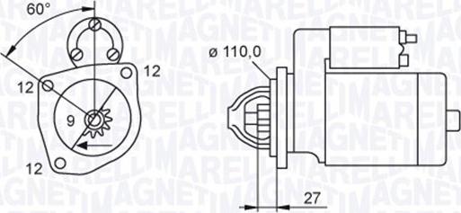 Magneti Marelli 063720039010 - Стартер autospares.lv