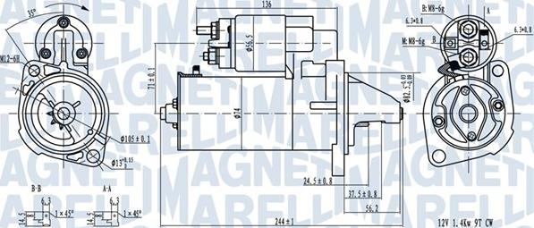 Magneti Marelli 063720282010 - Стартер autospares.lv