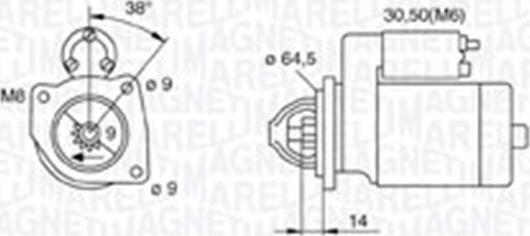 Magneti Marelli 063720796010 - Стартер autospares.lv