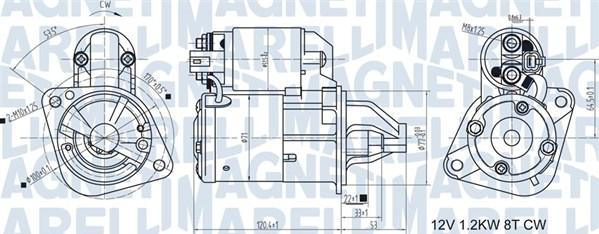 Magneti Marelli 063721465010 - Стартер autospares.lv