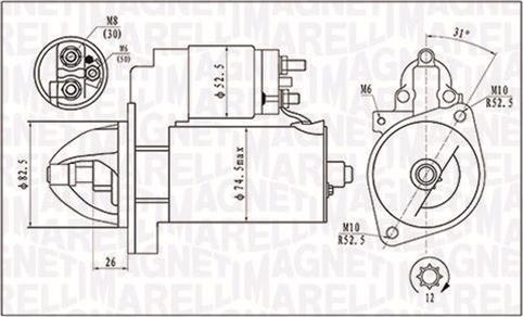 Magneti Marelli 063721410010 - Стартер autospares.lv