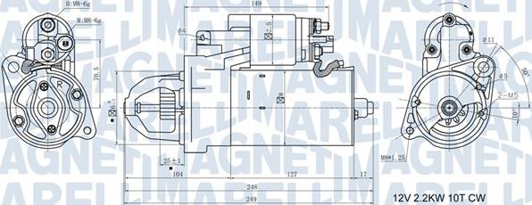 Magneti Marelli 063721411010 - Стартер autospares.lv