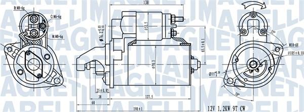 Magneti Marelli 063721413010 - Стартер autospares.lv