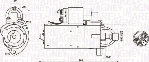 Magneti Marelli 063721423010 - Стартер autospares.lv