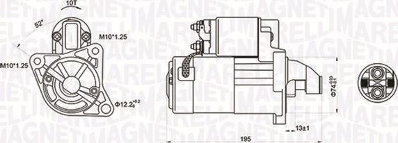 Magneti Marelli 063721096010 - Стартер autospares.lv