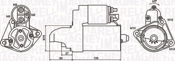 Magneti Marelli 063721050010 - Стартер autospares.lv