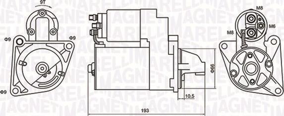 Magneti Marelli 063721053010 - Стартер autospares.lv