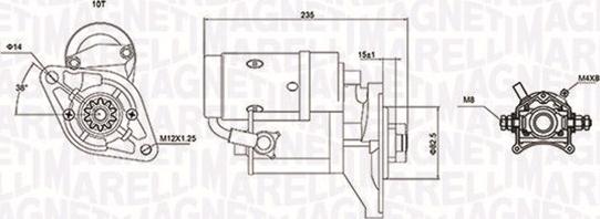 Magneti Marelli 063721089010 - Стартер autospares.lv