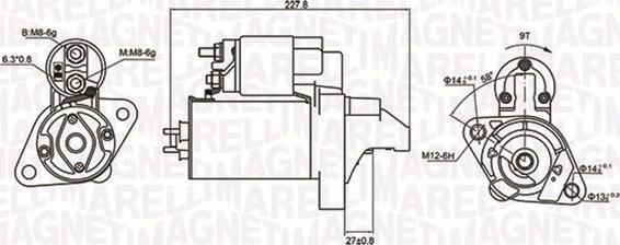 Magneti Marelli 063721074010 - Стартер autospares.lv