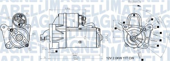 Magneti Marelli 063721193010 - Стартер autospares.lv