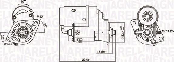 Magneti Marelli 063721154010 - Стартер autospares.lv