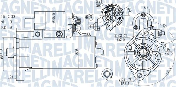 Magneti Marelli 063721165010 - Стартер autospares.lv