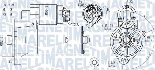 Magneti Marelli 063721187010 - Стартер autospares.lv