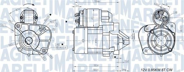 Magneti Marelli 063721174010 - Стартер autospares.lv