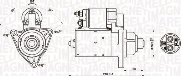 Magneti Marelli 063721176010 - Стартер autospares.lv