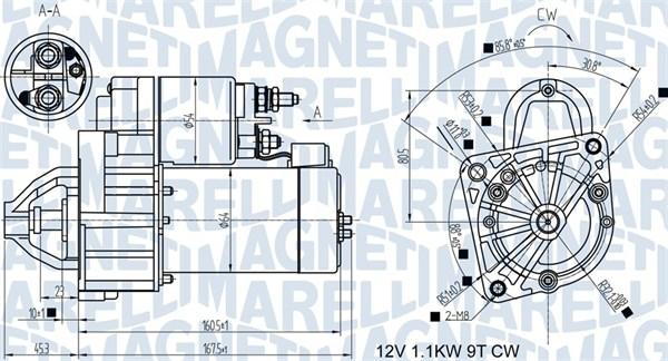 Magneti Marelli 063721345010 - Стартер autospares.lv