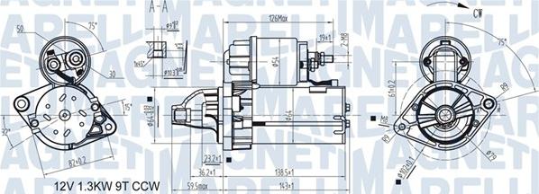 Magneti Marelli 063721346010 - Стартер autospares.lv