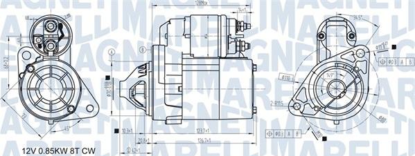 Magneti Marelli 063721307010 - Стартер autospares.lv