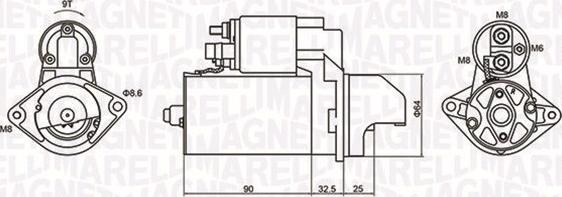 Magneti Marelli 063721334010 - Стартер autospares.lv