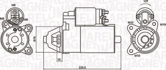 Magneti Marelli 063721336010 - Стартер autospares.lv