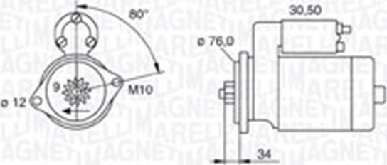 Magneti Marelli 063721321010 - Стартер autospares.lv