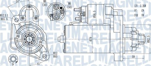 Magneti Marelli 063721378010 - Стартер autospares.lv