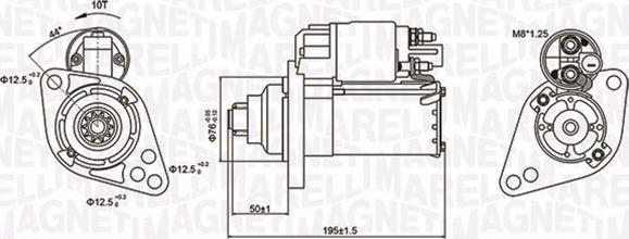 Magneti Marelli 063721294010 - Стартер autospares.lv