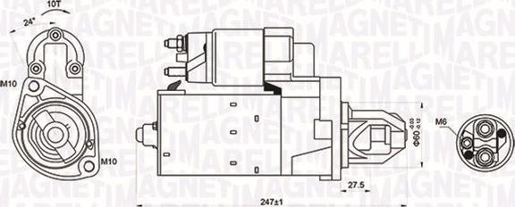 Magneti Marelli 063721249010 - Стартер autospares.lv