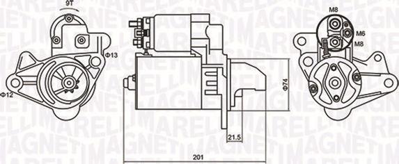 Magneti Marelli 063721254010 - Стартер autospares.lv