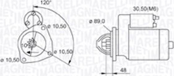 Magneti Marelli 063721268010 - Стартер autospares.lv