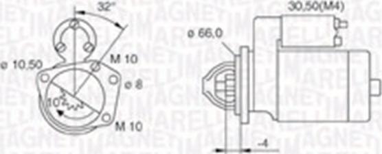 Magneti Marelli 063721207010 - Стартер autospares.lv