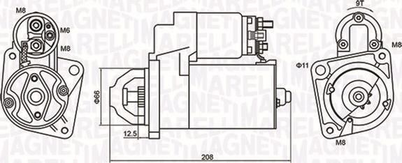 Magneti Marelli 063721213010 - Стартер autospares.lv