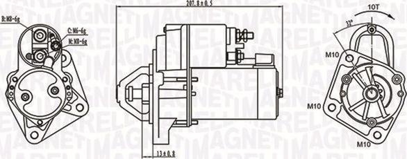 Magneti Marelli 063721289010 - Стартер autospares.lv