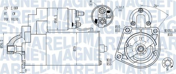 Magneti Marelli 063721271010 - Стартер autospares.lv